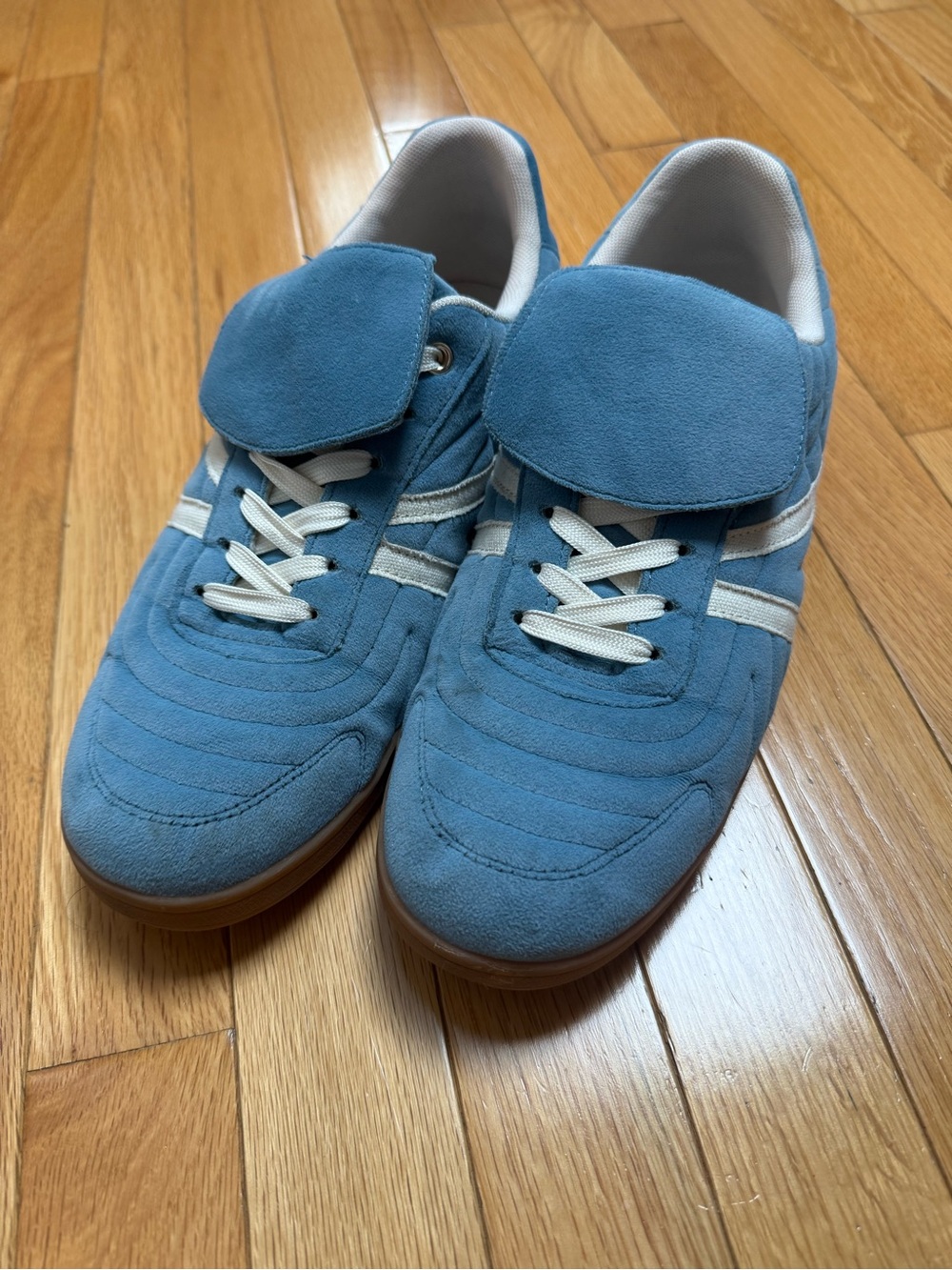 Steve Madden Madrid Blue Suede Retro Soccer Sneakers Women’s Size 11